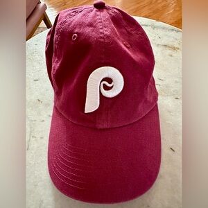 Phillies Maroon Baseball hat with Old Skool logo